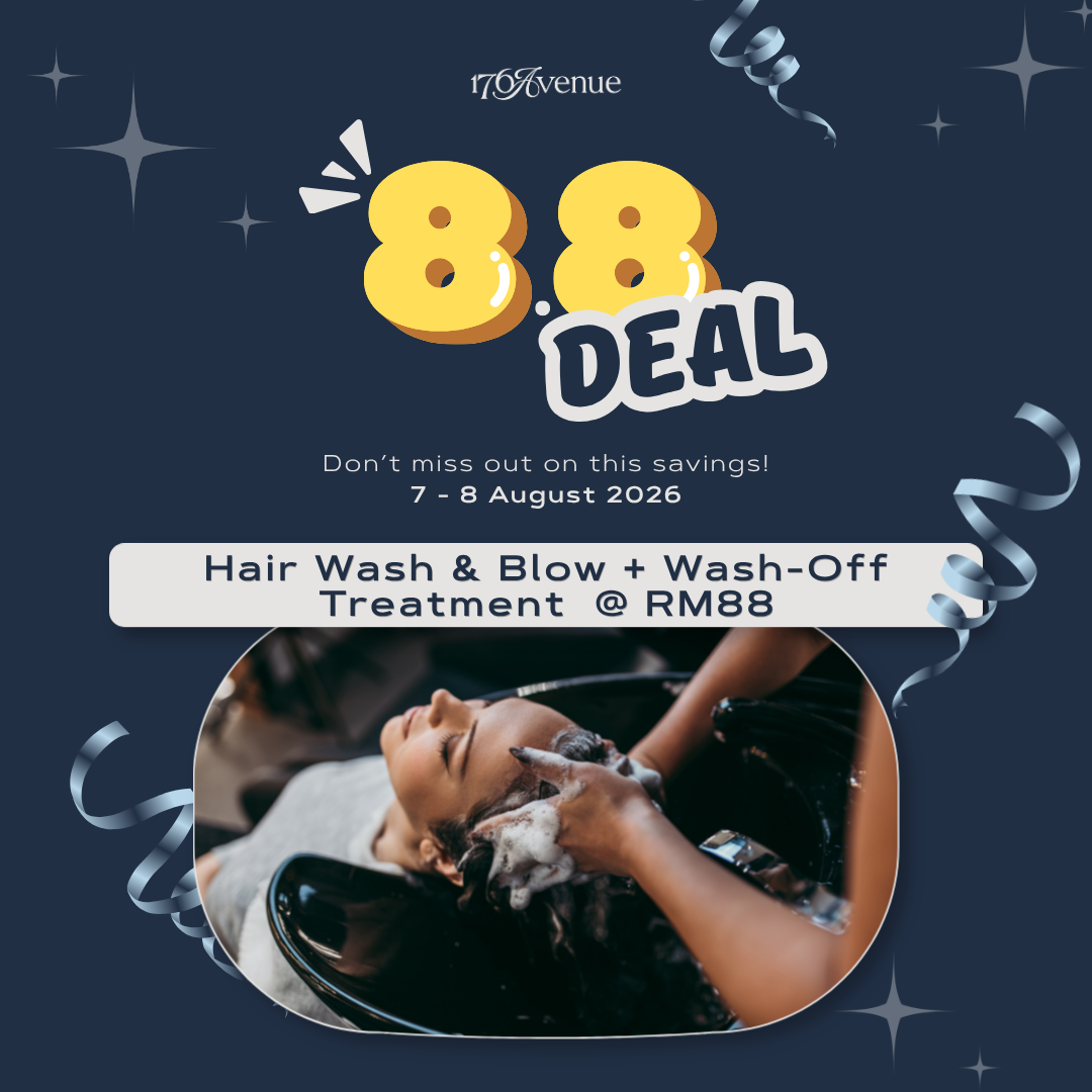 HAIR WASH & BLOW + WASH-OFF TREATMENT